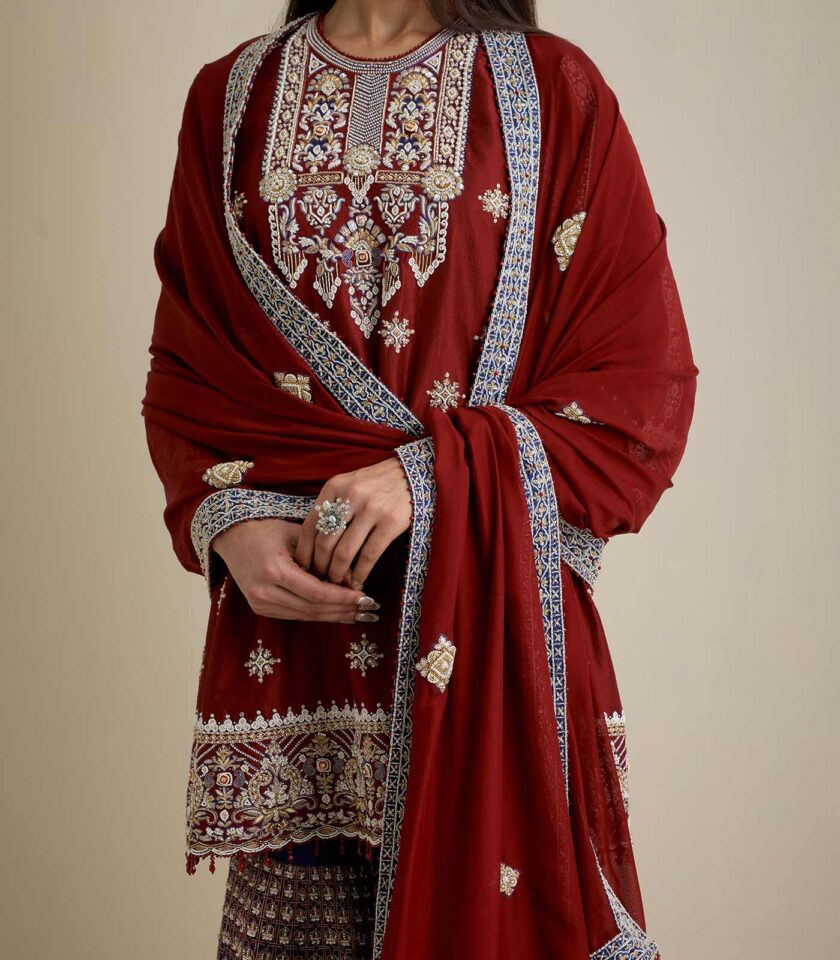 Sharara set with dupatta - Image 3